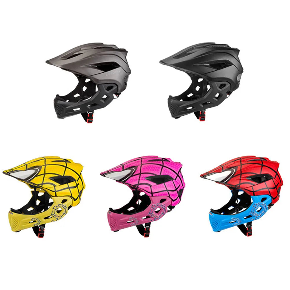 2 In 1 Kids Full Face Helmet BMX &ndash; Detachable Chin Guard