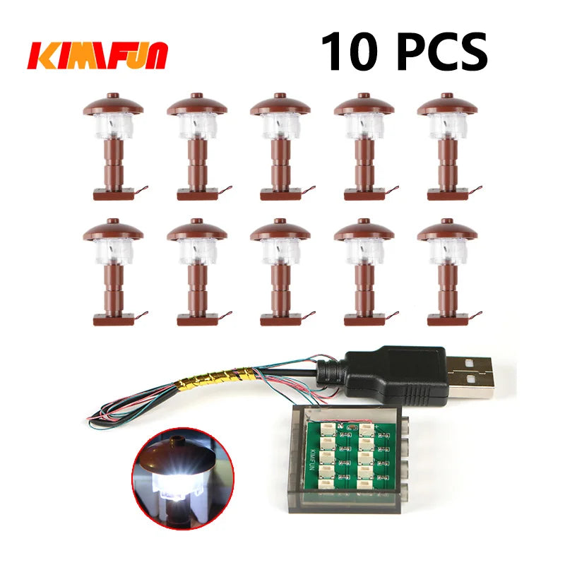 10Pcs 0.8mm RGB LED Blocks &ndash; Lego Compatible Blocks