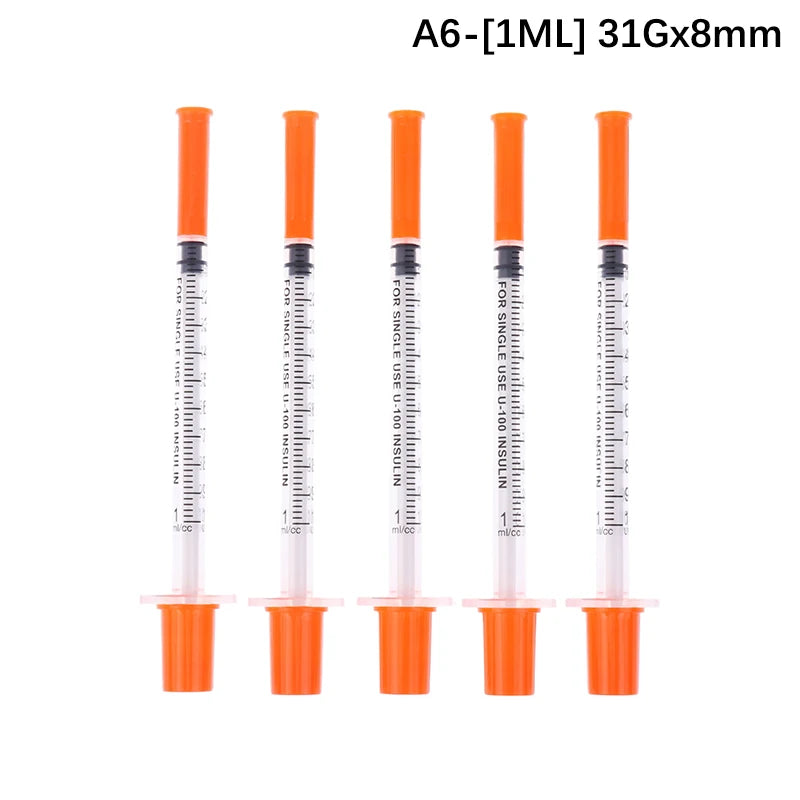 5Pcs 0.3/0.5/1ML Veterinary Insulin Syringes &ndash; Sterile A6