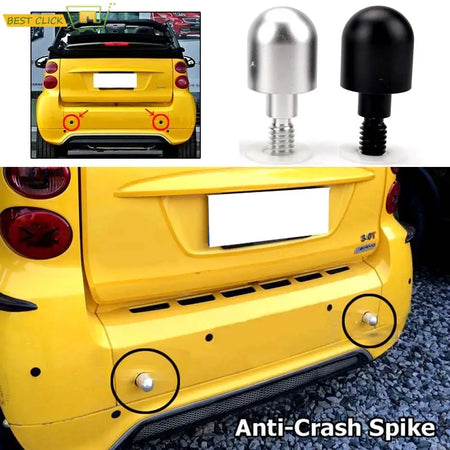 Front Rear Safe Kit For Benz SMART Fortwo 451 2008-2014 Anti Collision Round Head Car Bumper Protector Protective Guard Spike by InterCyprus Trading Ltd