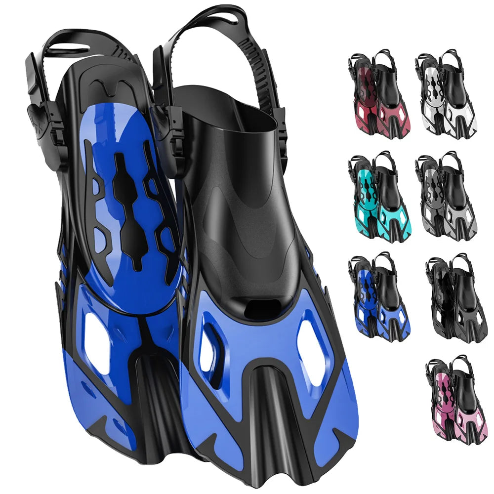 Snorkel Fins &ndash; Adjustable Open Heel Design for All Sizes