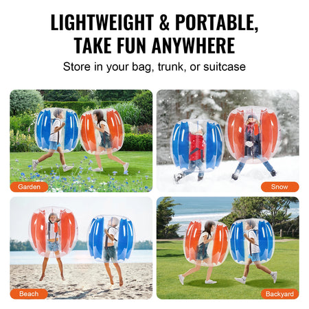 SucceBuy 2 Pack Inflatable Bumper Balls &ndash; Durable PVC