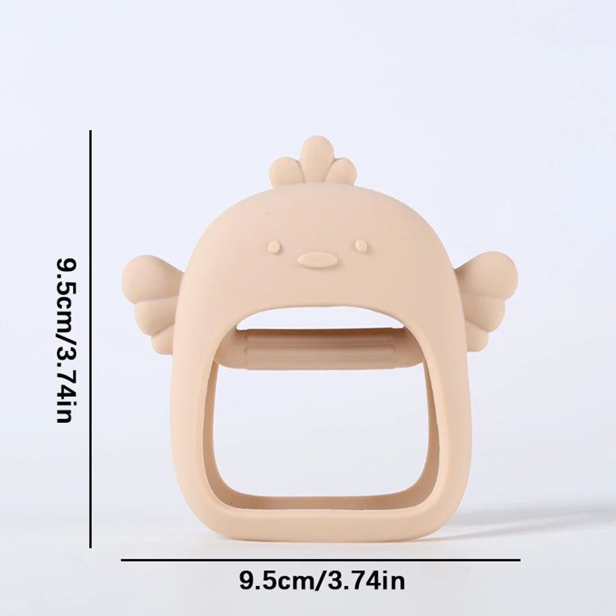 Silicone Baby Teething Toy &ndash; No Fall Design for Easy Handling