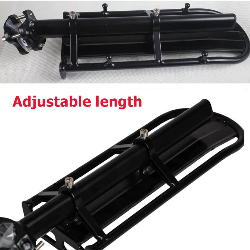 Aluminium legering cykel bagagebærer 9kg kapacitet, justerbar bagagebærer til MTB