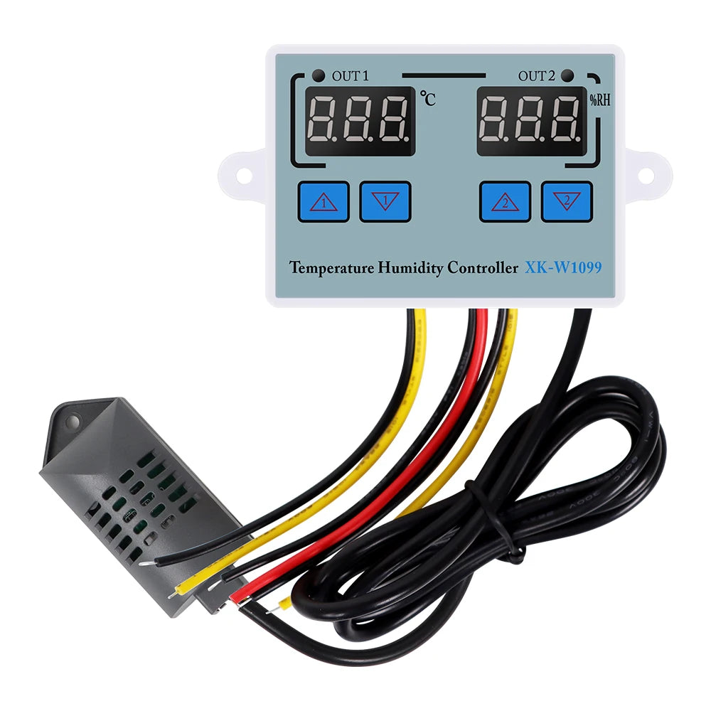 XK-W1099 - Dual Display Temperature Humidity Control AC110-220V