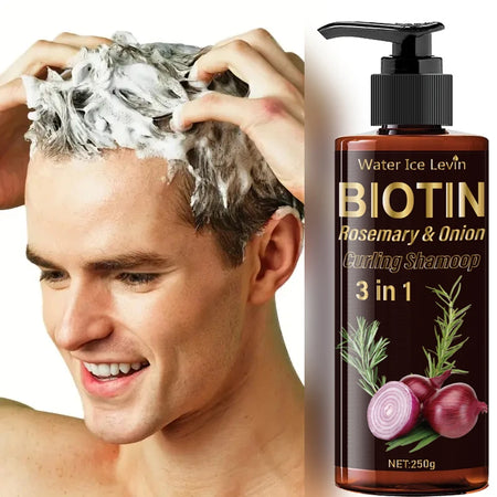 Biotin Rosemary and Onion 3-in-1 Shampoo &ndash; Revitalizing Hair Care