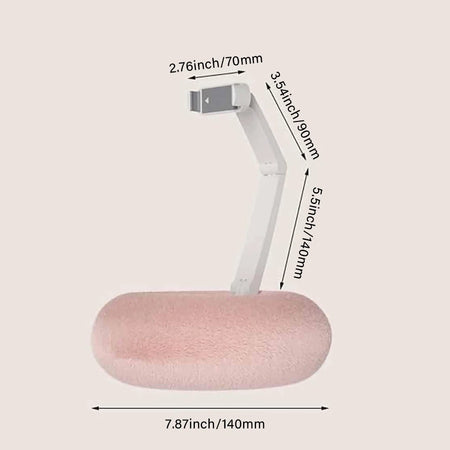 Foldable Plush Pillow Phone Stand &ndash; 360 Degree Adjustable Comfort