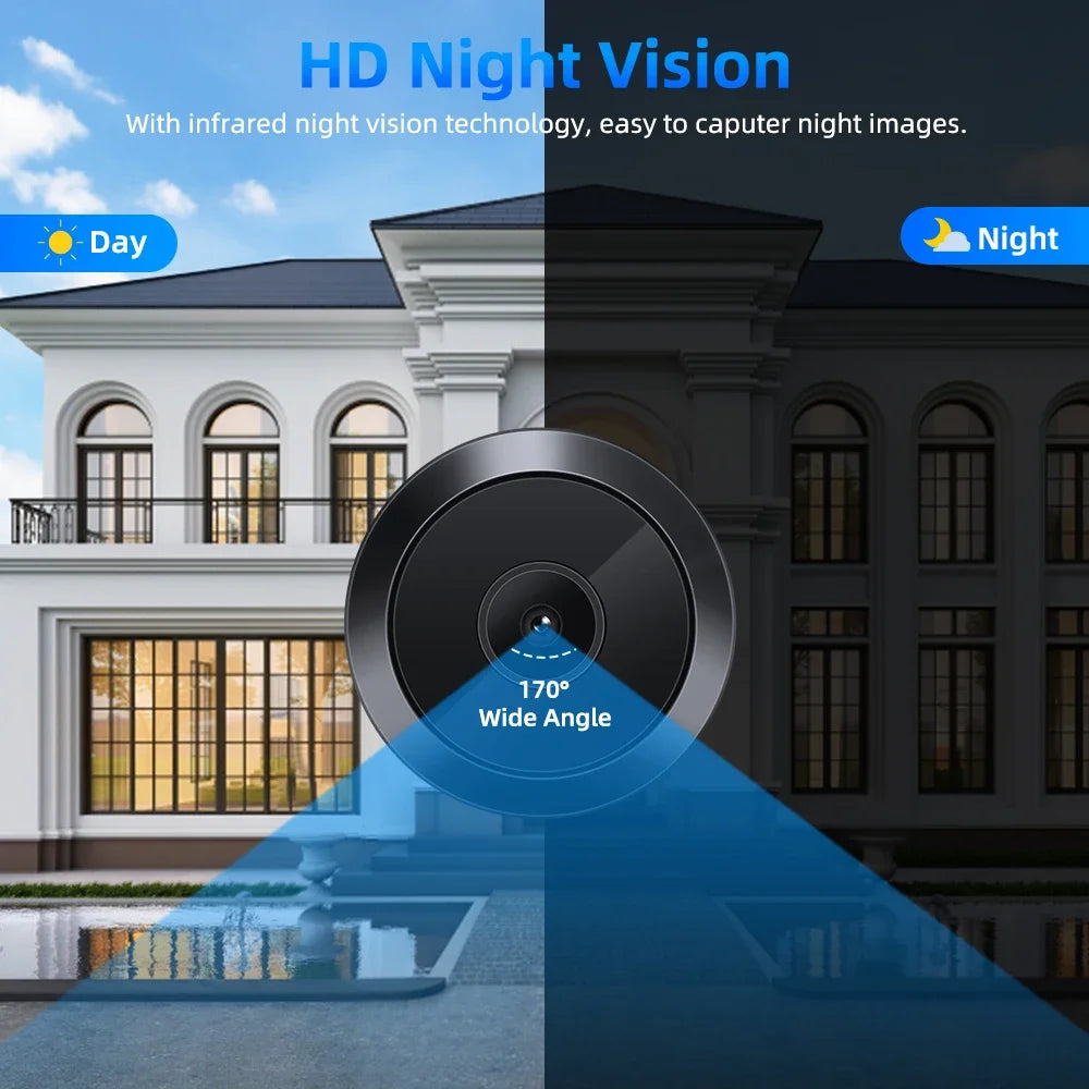 Awapow Tuya Door Peephole Viewer &ndash; 170 Wide Angle Camera