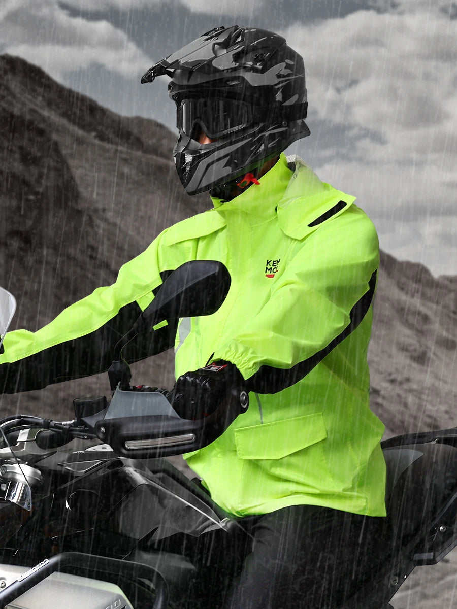 Motorcycle Raincoat Split Suit Waterproof &ndash; Reflective Gear
