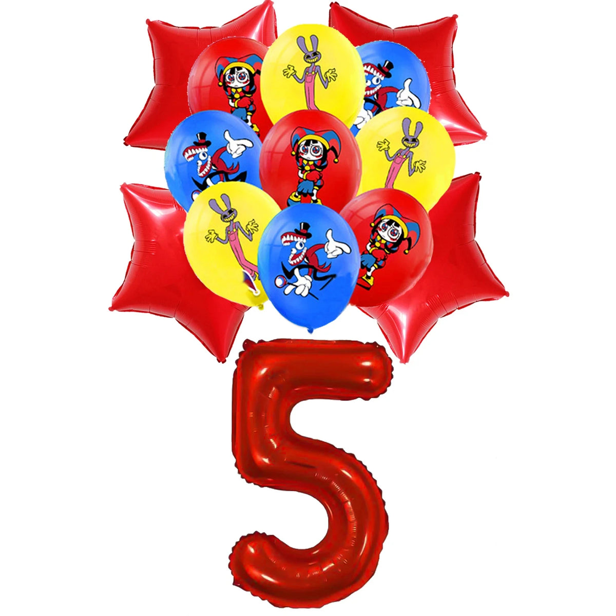 Amazing Digital Circus Party Tableware &amp; Decorations balloons-5