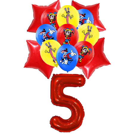 Amazing Digital Circus Party Tableware &amp; Decorations balloons-5