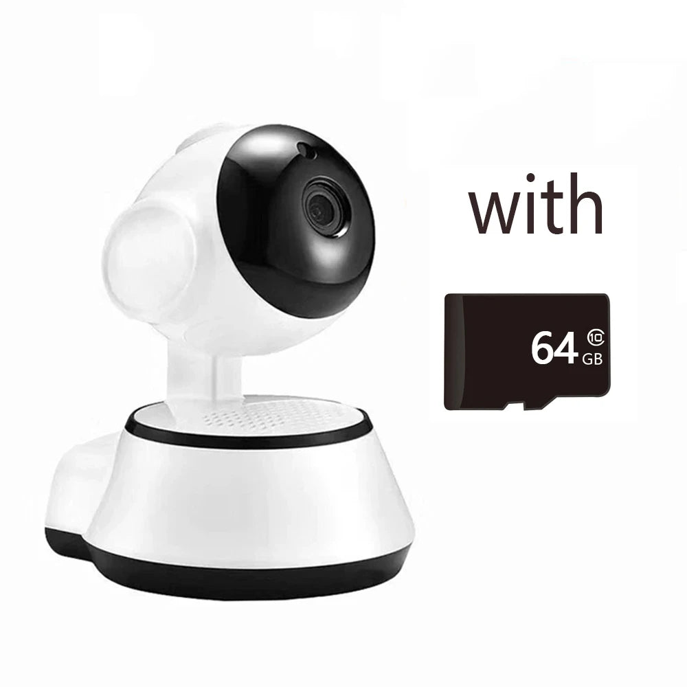 V380 Pro IP Camera &ndash; Smart HD Wireless Auto Human Tracking 1080P add 64G / EU Plug