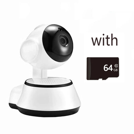 V380 Pro IP Camera &ndash; Smart HD Wireless Auto Human Tracking 1080P add 64G / EU Plug