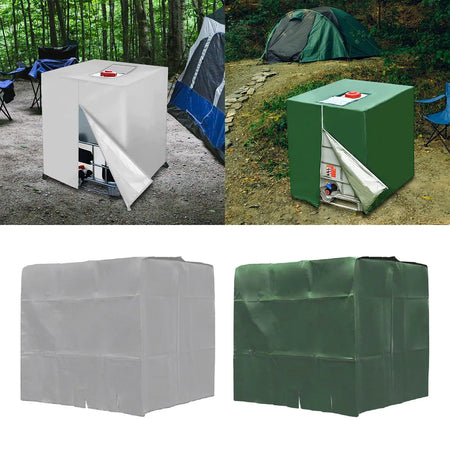 IBC Water Tank Cover Tarpaulin With Zipper 1000L &ndash; Shield