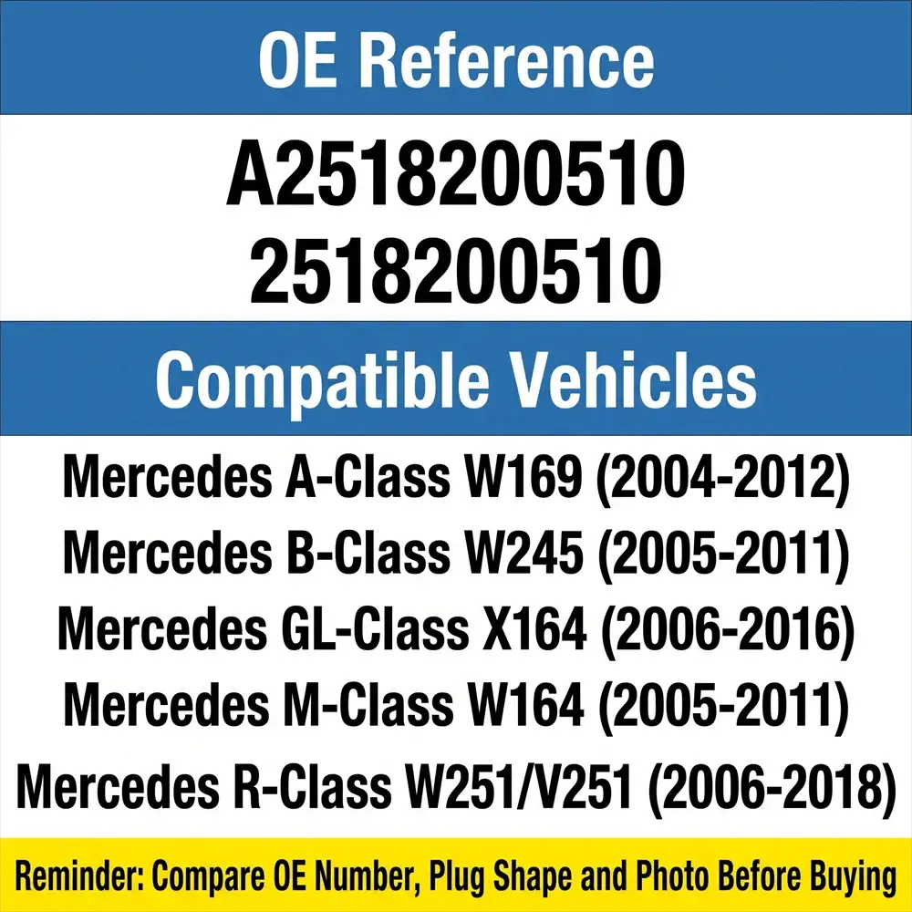 Passenger Side Power Window Switch For Mercedes W169 W245 W164 X164 W251 by InterCyprus Trading Ltd