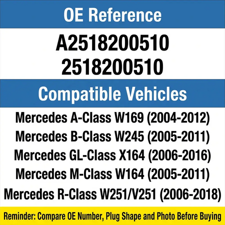 Passenger Side Power Window Switch For Mercedes W169 W245 W164 X164 W251 by InterCyprus Trading Ltd