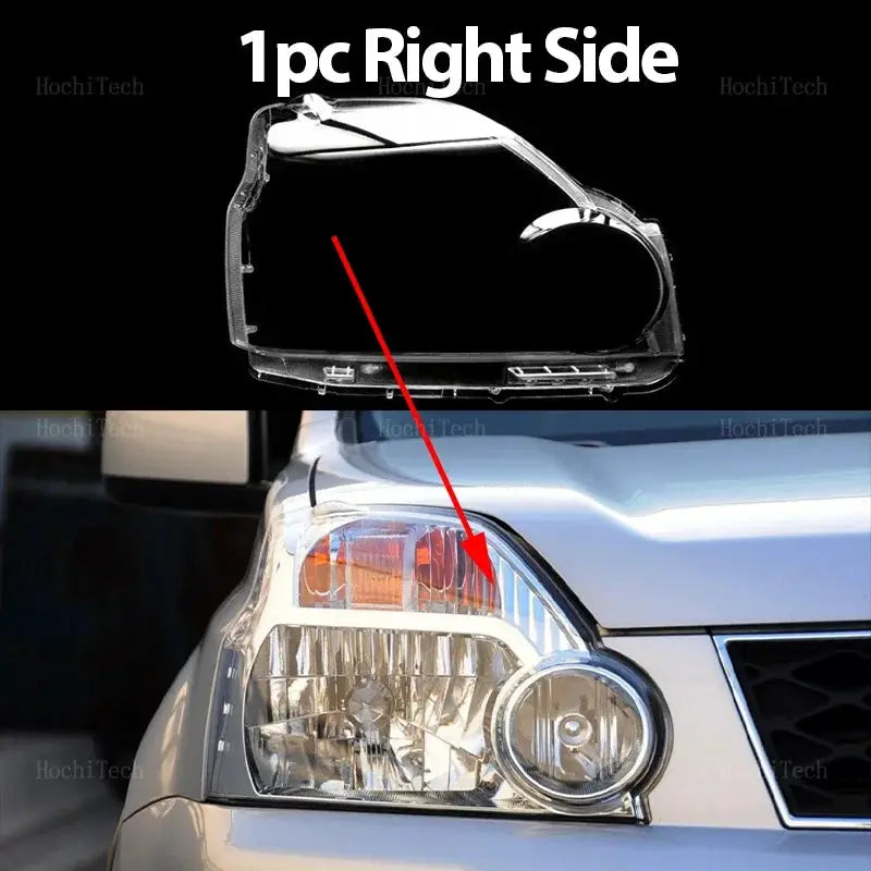 Headlight Cover Transparent Mask Lens Lampshade Headlamp Shell Polycarbonate For Nissan X-Trail T31 Pre-facelift 2007-2011 by InterCyprus Trading Ltd