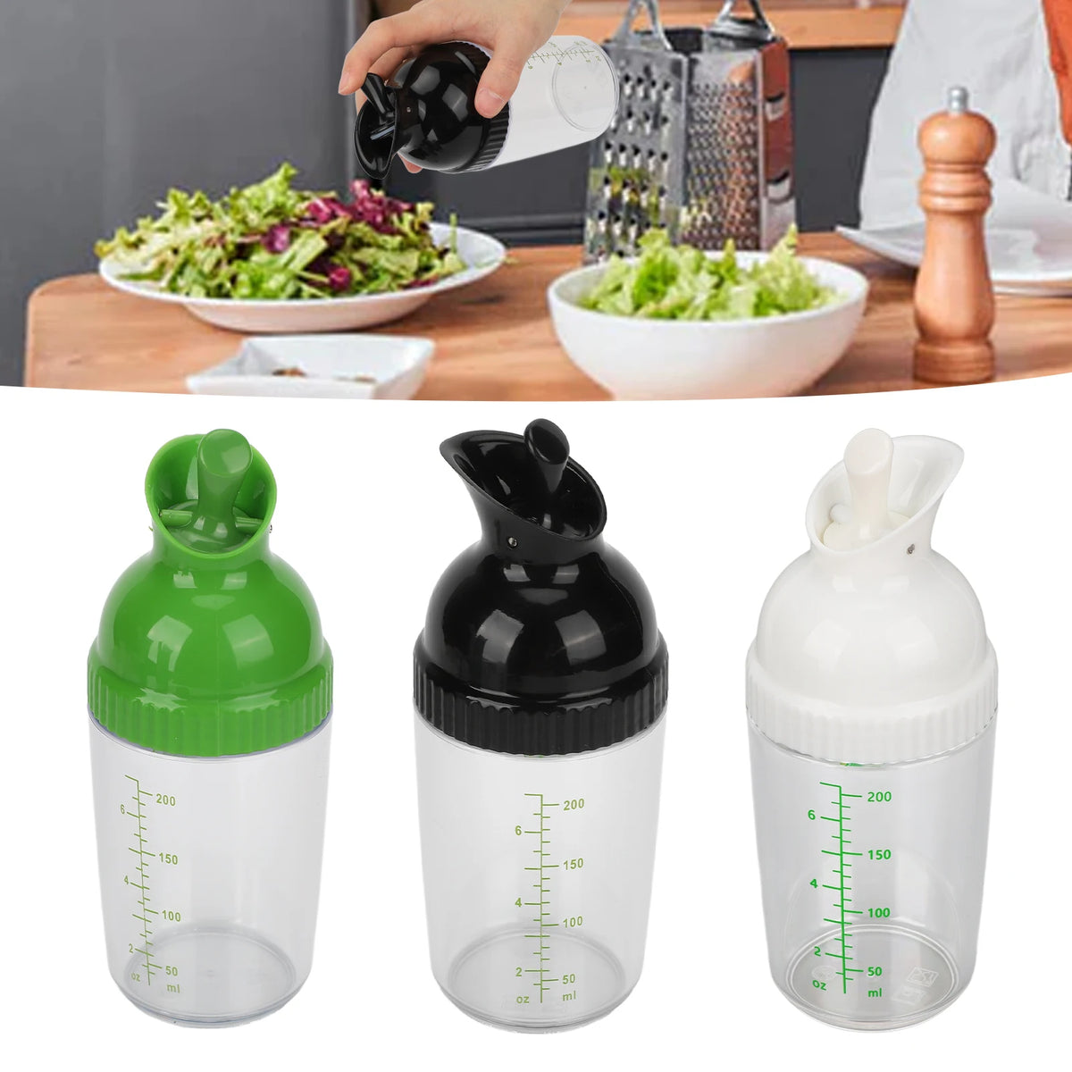 Dressing Container 200ml Salad Shaker BPA &ndash; Leak Proof
