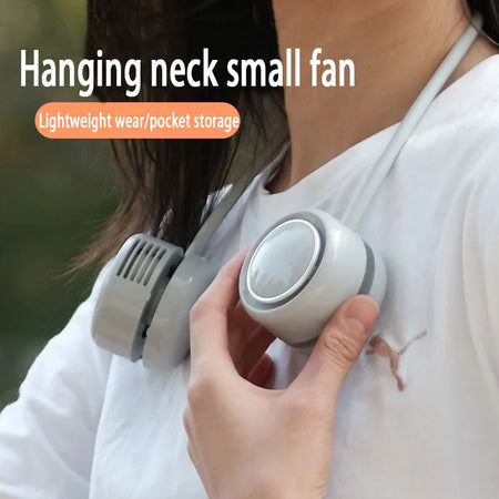New Outdoor Hanging Neck Fan &ndash; USB Rechargeable Leafless