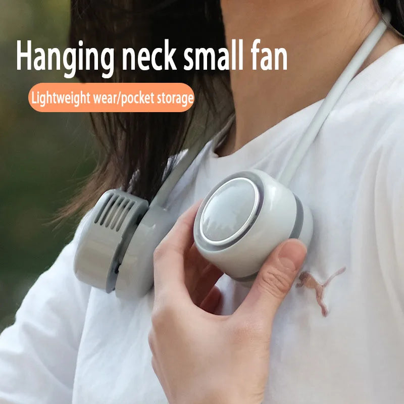 New Outdoor Hanging Neck Fan &ndash; USB Rechargeable Leafless