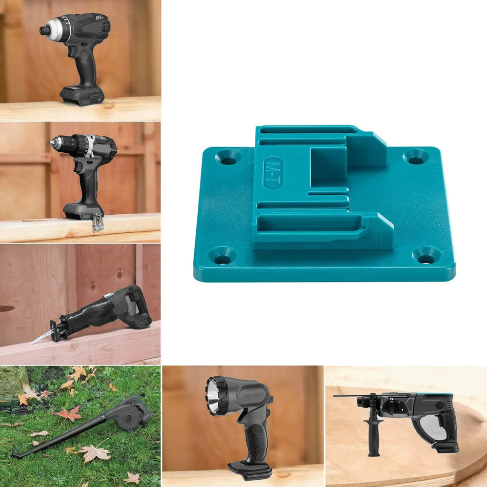 Suporte de Parede para Baterias de Ferramentas de 18V com Suporte Seguro