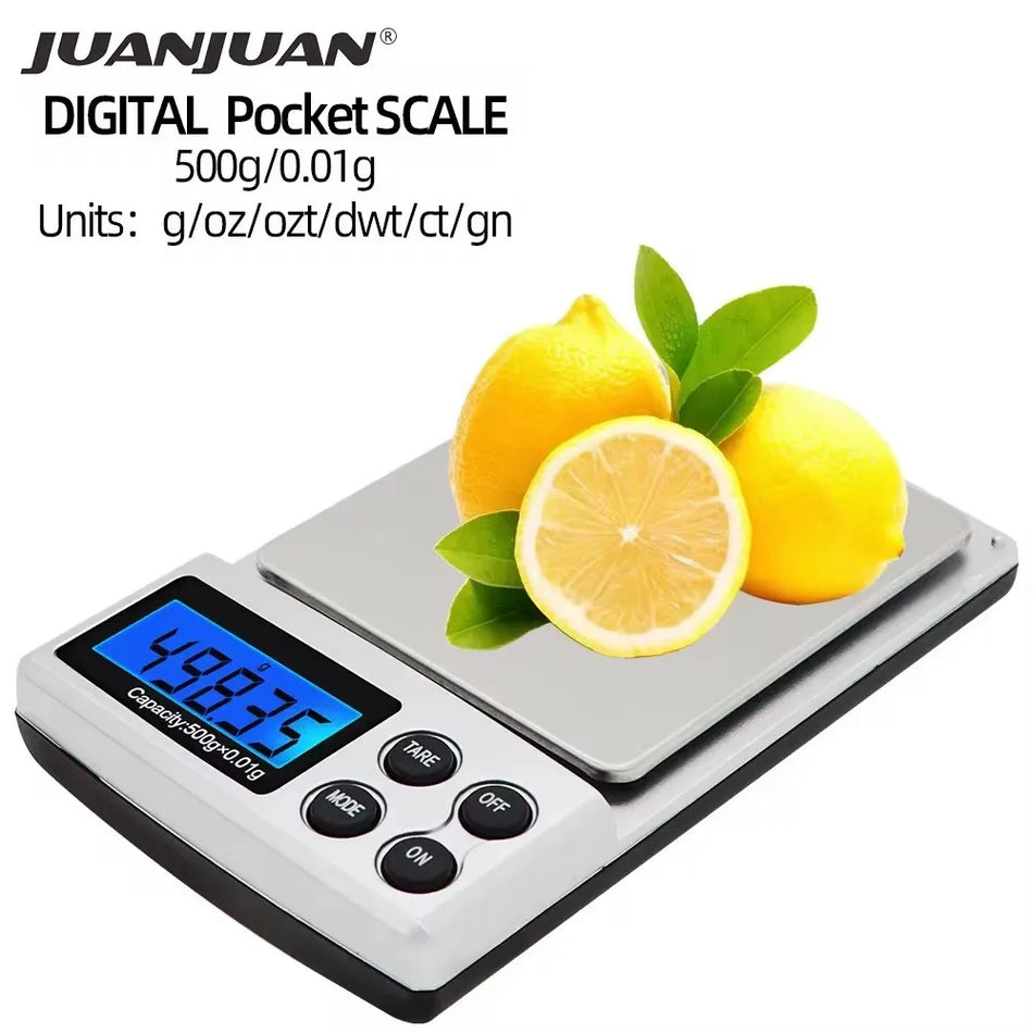 Mini Electronic Jewelry Scale &ndash; Pocket Backlit Display 2000g 0.1g