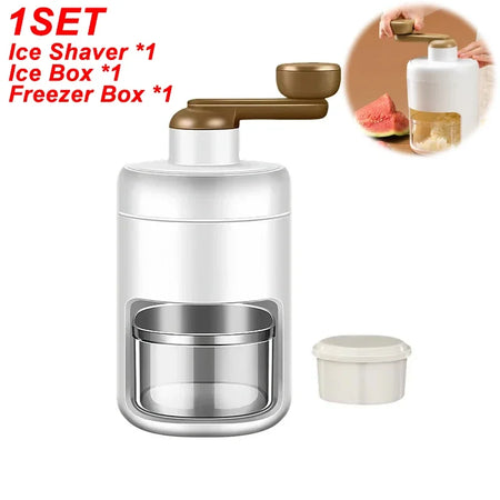 Portable Manual Ice Crusher &ndash; Durable Stainless Steel Blade 1SET