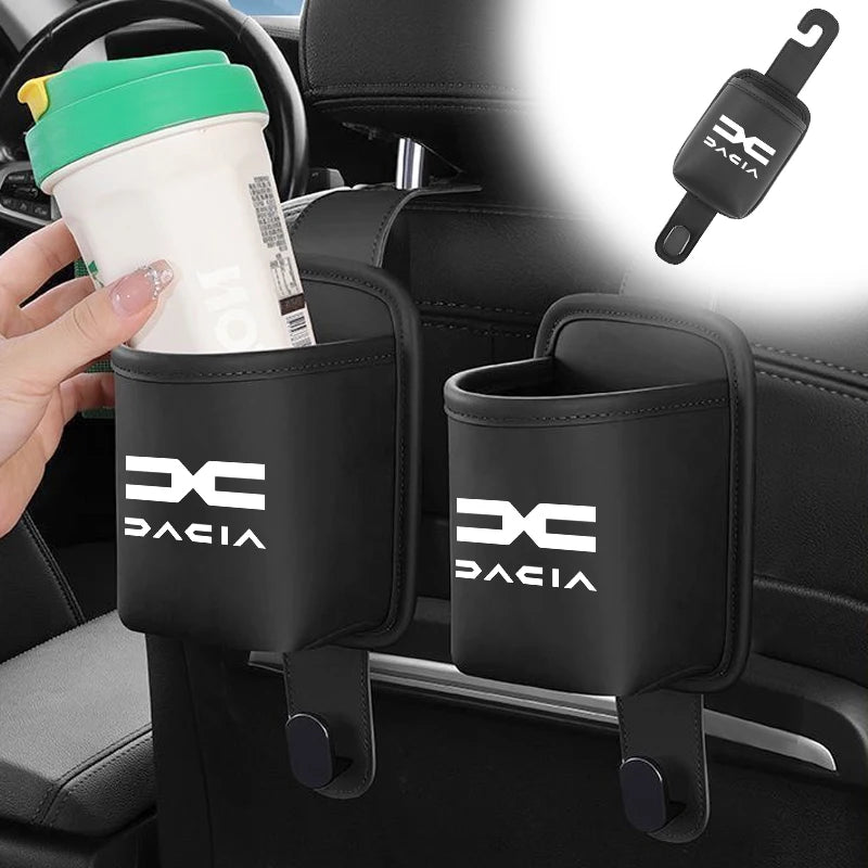 Dacia Duster Rugleuning Bekerhouder Leren Opbergdoos, Drinkrek Accessoire