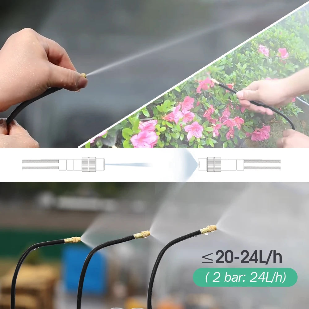 Universal Misting Sprayer Kit for Garden Irrigation and Cooling