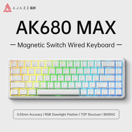 AJAZZ AK680 MAX Magnetic Switch Keyboard &ndash; Rapid Trigger White