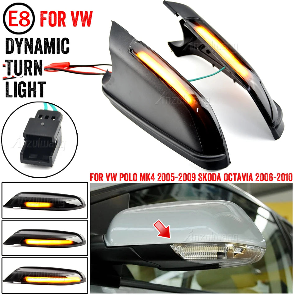 LED Turn Signal Bulbs For VW Polo MK4 FL And Skoda Octavia T10