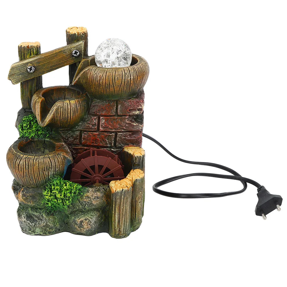Resin Desktop Fountain &ndash; Flowing Water Ornament For Desk