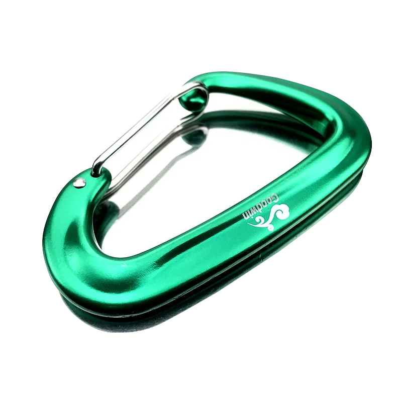 12KN D-Shape Aluminium Climbing Carabiner with Locking Mechanism 5 / CHINA