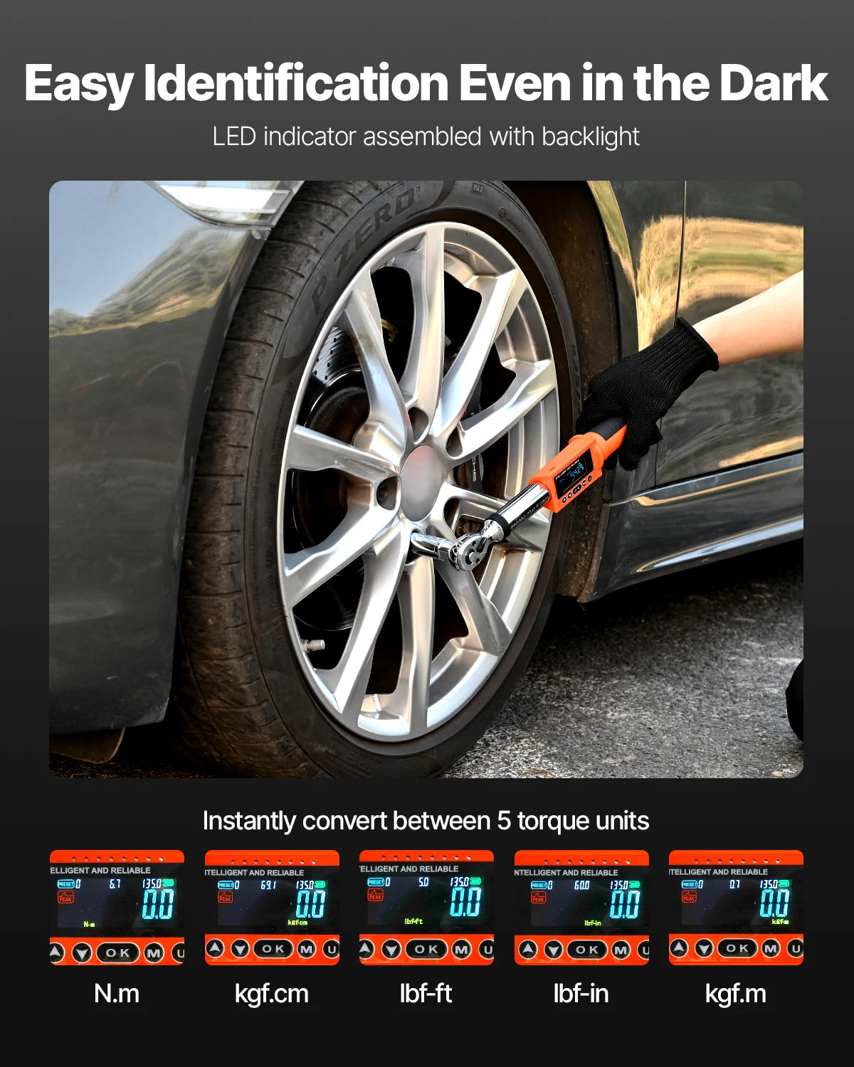 VEVOR Digital Torque Wrench 72-Tooth &ndash; Ultra Precise