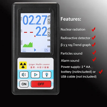 BR-6 Geiger Counter &ndash; Nuclear Radiation Detector | Personal Dosimeter | LCD Display BR-6 1