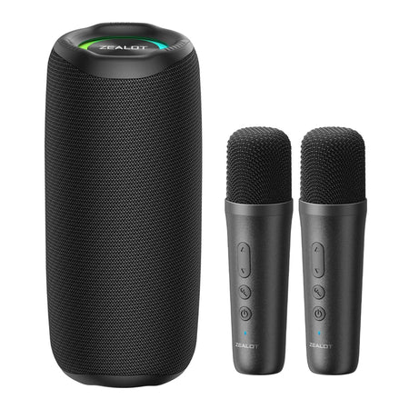 ZEALOT-MP2m Karaoke Machine &ndash; Waterproof Portable Speaker 2 microphone