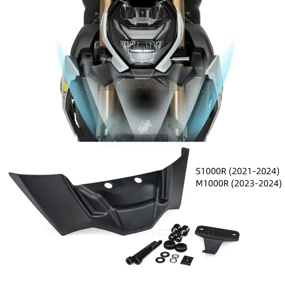 BMW S1000R M1000R Sprednji krilni deflektor, aerodinamični motoristični sprednji spojlerji za 2021-2024