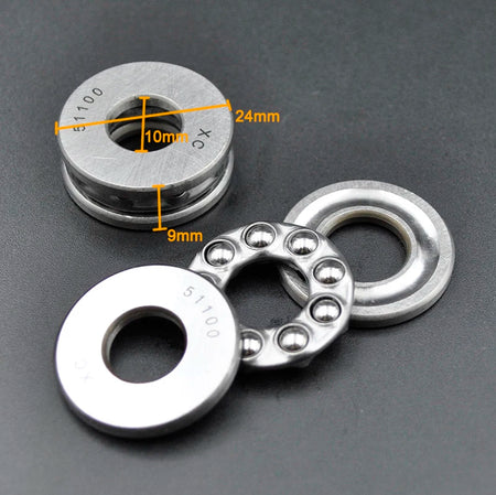 Thrust Ball Bearings 51100-51108 &ndash; High Precision Steel 51100 10x24x9mm / CHINA / 10Pcs