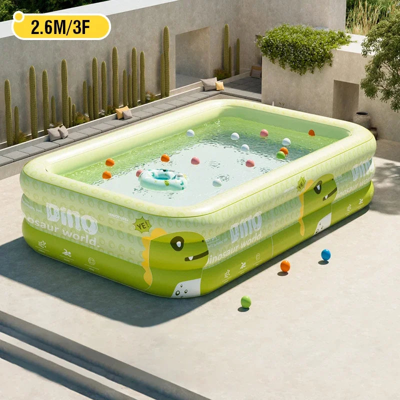1.5-2.6M Inflatable Pool &ndash; Thickened PVC Durability 2.6M NO PUMP