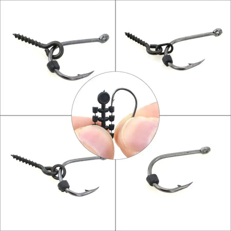 Carp Fishing 50Pcs Rubber Beads Hook Stops For Chod Rigs