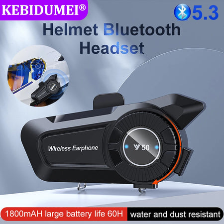 Bluetooth 5.3 Motorcycle Helmet Headset &ndash; Noise Reduction