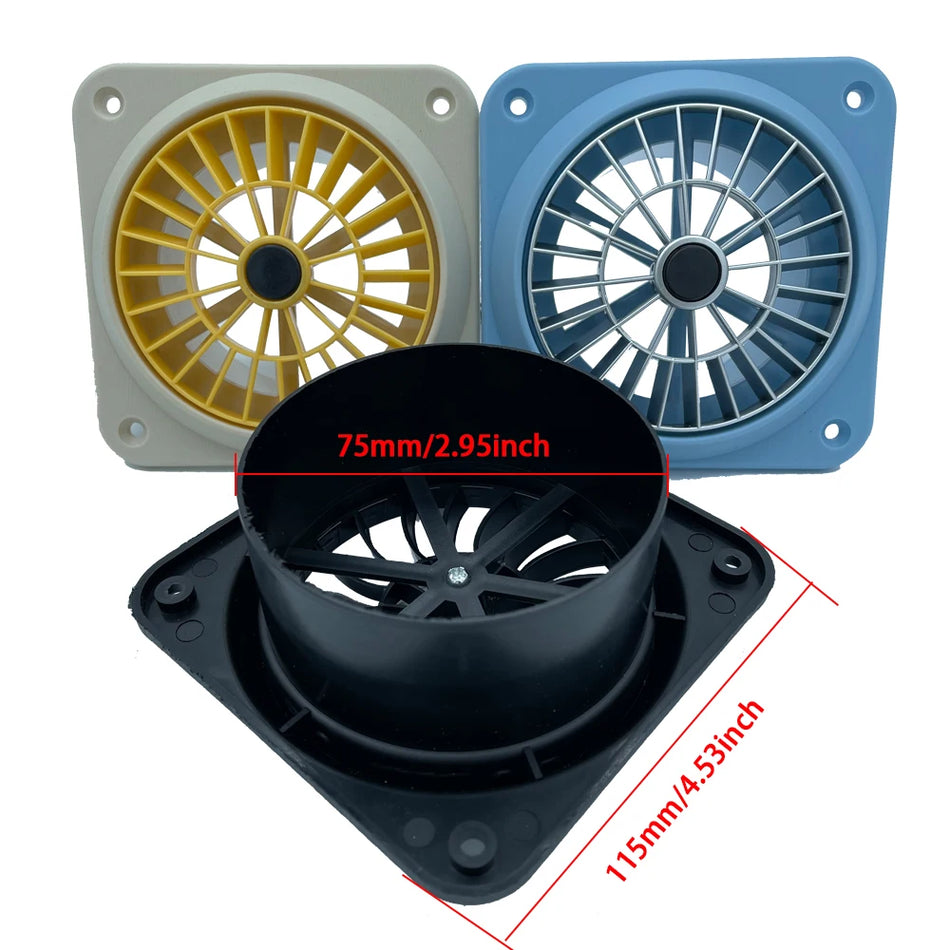 Webasto Eberspacher Θερμαντήρας Ντίζελ Αεραγωγός Έξοδος Με Αεραγωγό, 60/75/90mm, Μαύρος