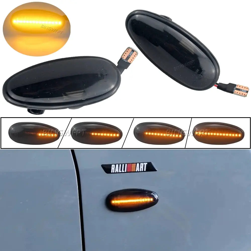 For Mitsubishi Lancer (CK / ES) 1996 1997 1998 1999 2000 2001 2002 2003 2004 - 2007 LED Dynamic Turn Signal Side Marker Light by InterCyprus Trading Ltd