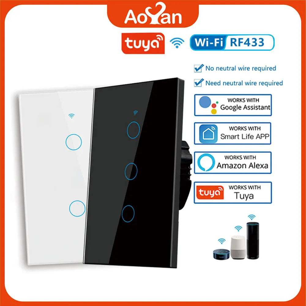 Tuya US WiFi Smart Wall Switch - Alexa &amp; Google Home Compatible