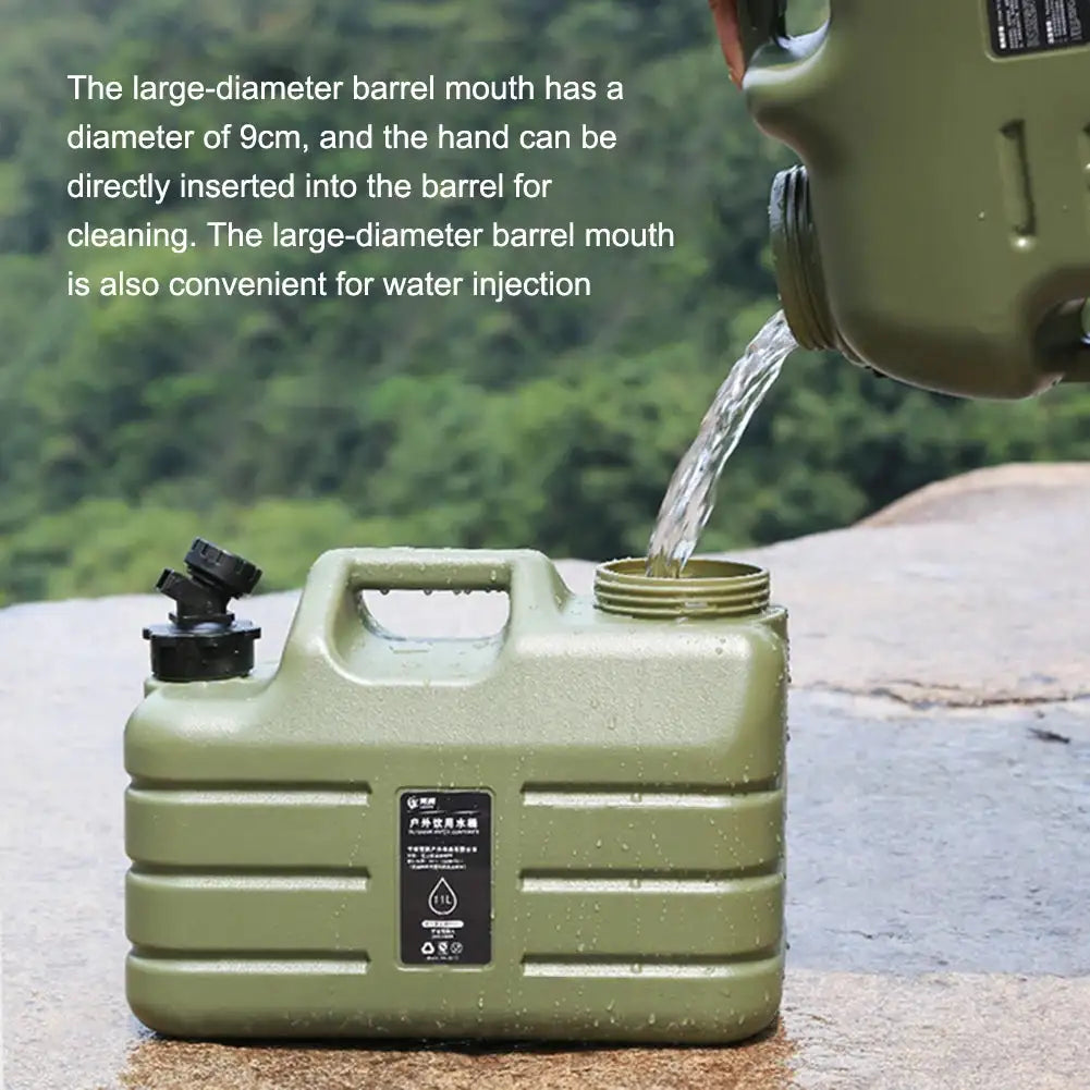 10L Large Capacity Outdoor Camping Water Bag With Faucet