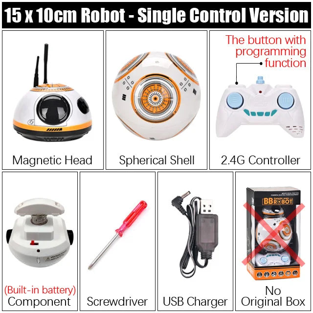 RC Robot with Gesture Control &amp; Sound Effects - Remote Controlled Toy No original box 1
