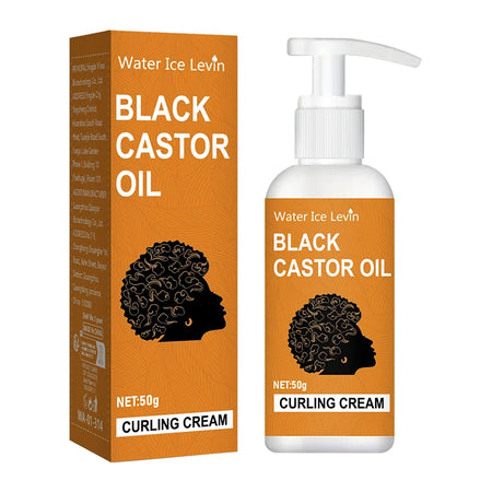 50 Black Castor Elastic Styling Cream &ndash; Moisturizing With Good Elasticity 50g Box