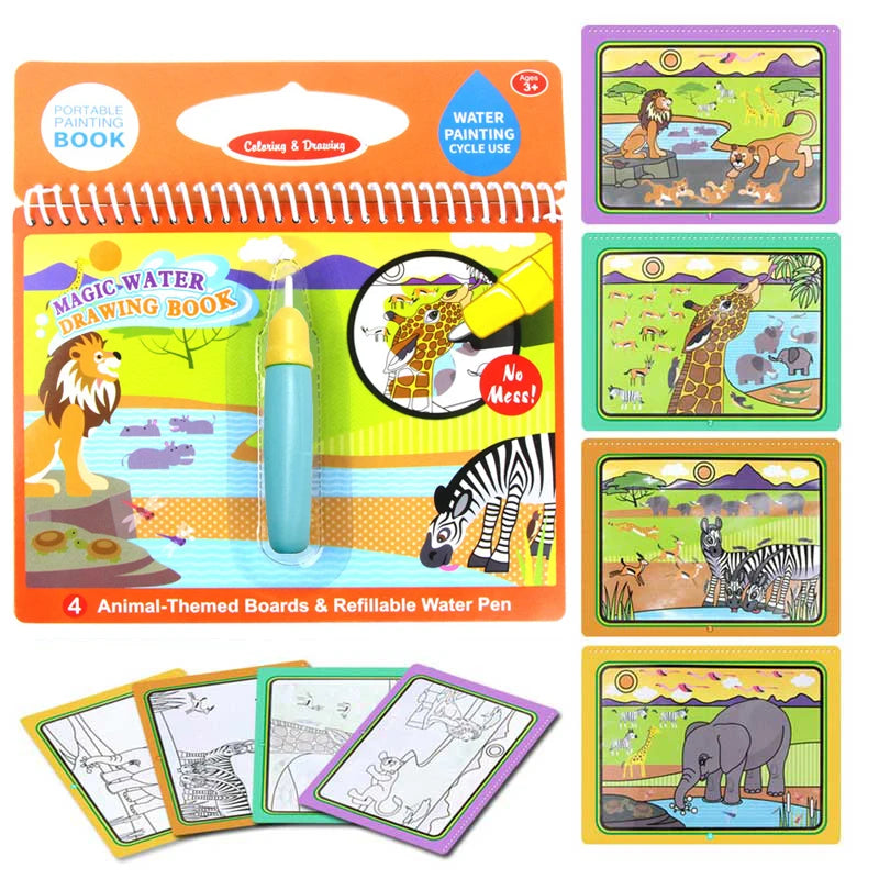 Magic Water Drawing Doodle Book &ndash; Fun and Creative Learning for Kids