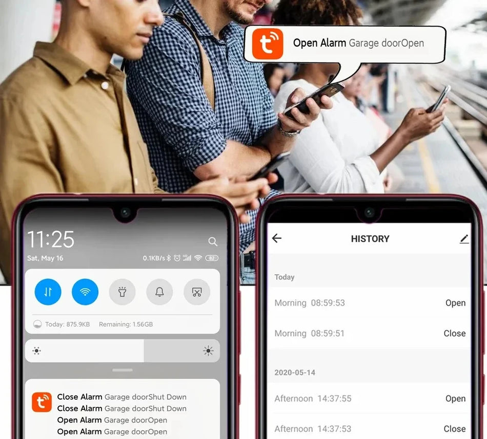 Tuya WIFI Smart Garage Door Controller - Alexa &amp; Google Compatible