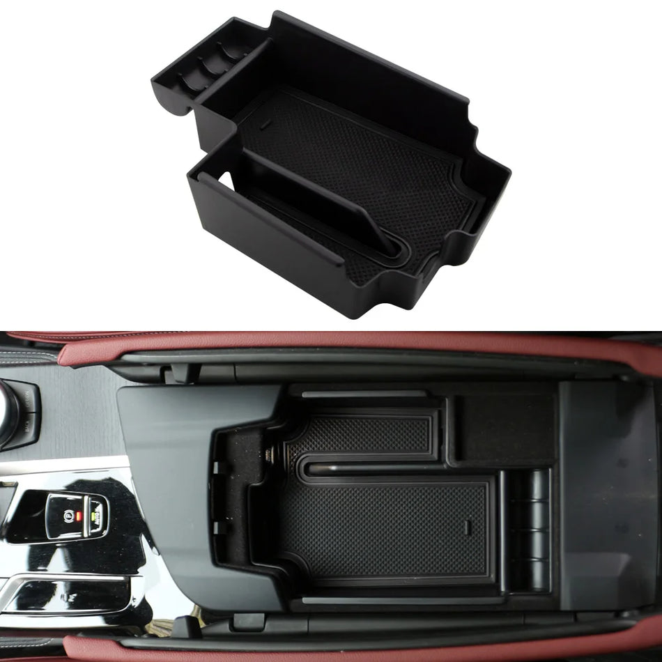 Armrest Storage Box For BMW 5 Series G30 G31 ABS Plastic Organizer Direct Replacement